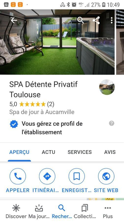 Villa Spa Privatif Toulouse Jacuzzi Aucamville Exterior foto